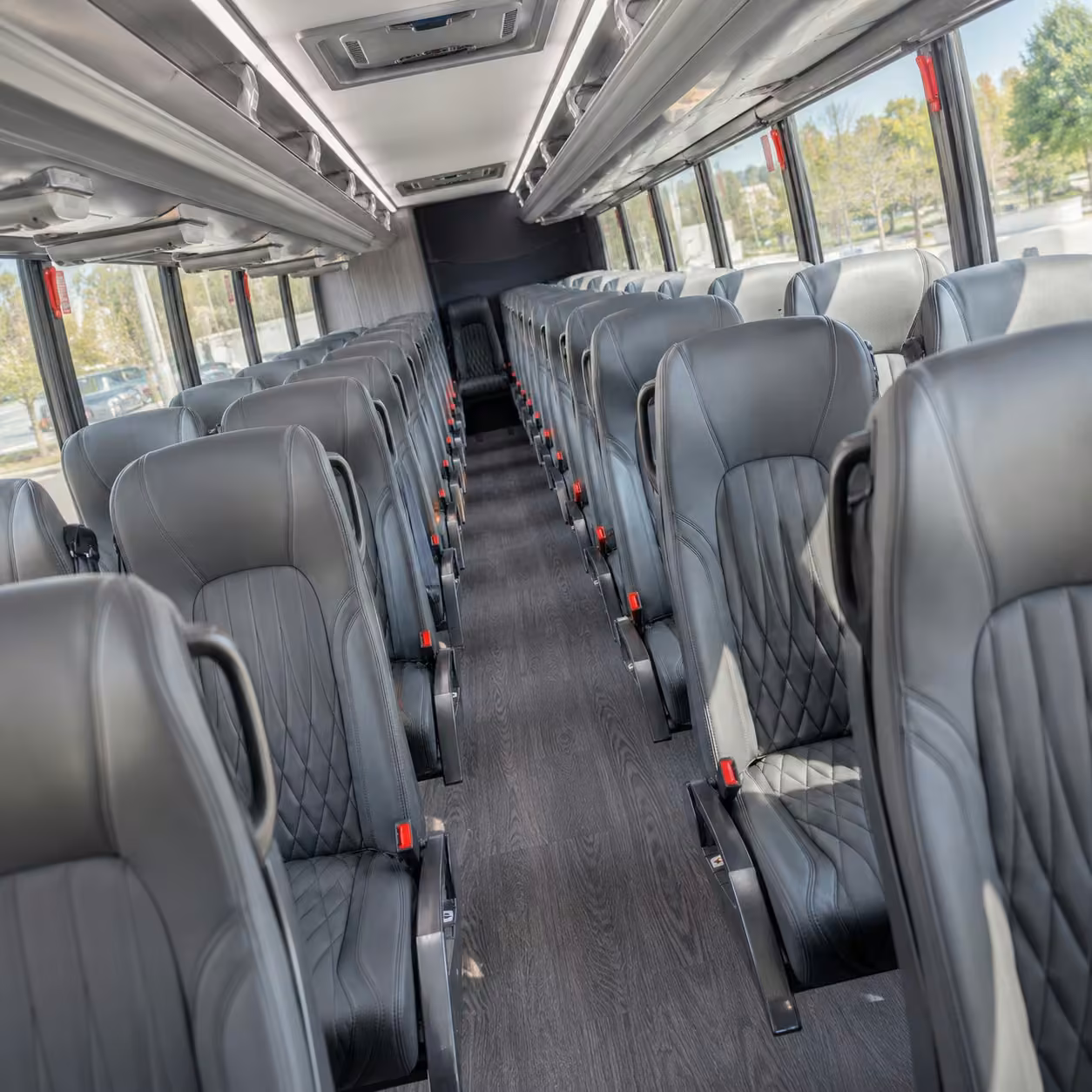 15 35 passenger minibus interior