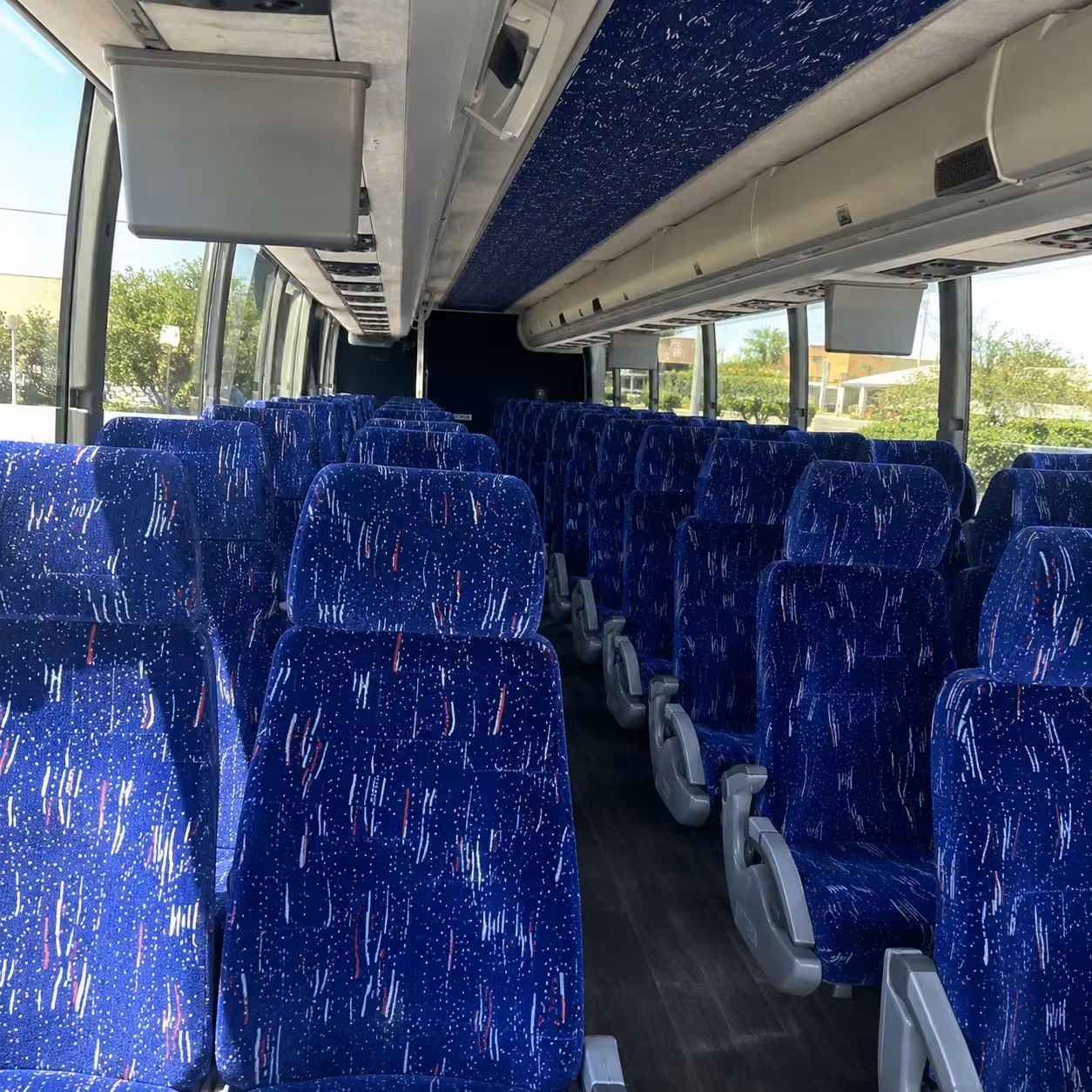 40 56 passenger charter bus interior