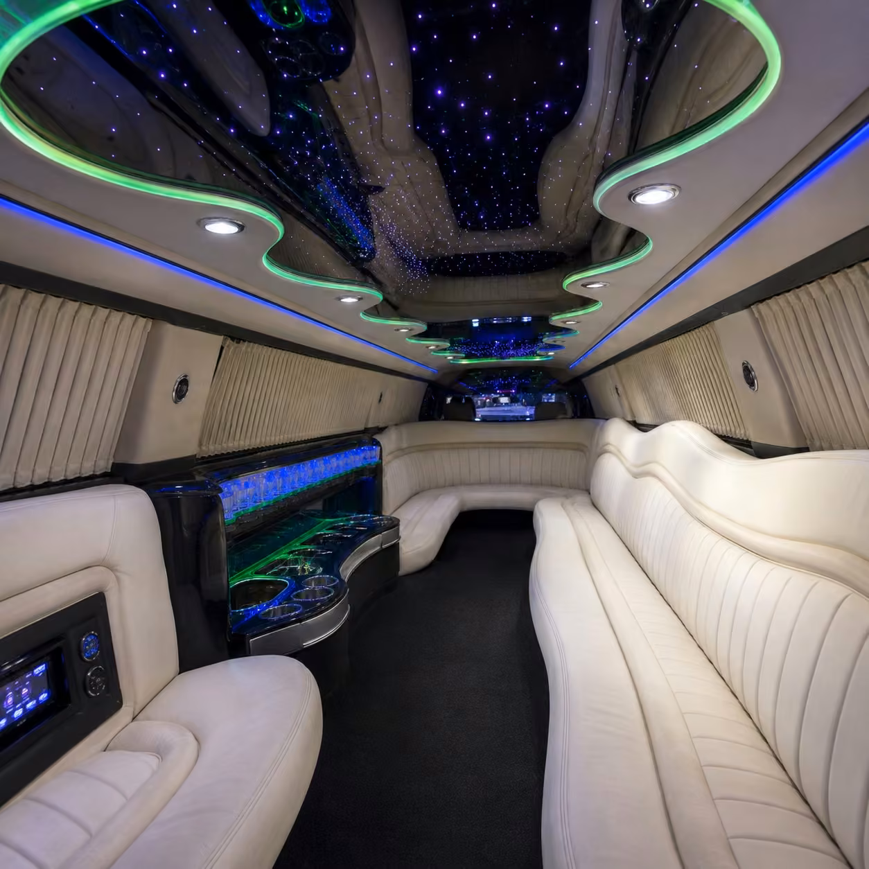 chrysler 300 limo inside