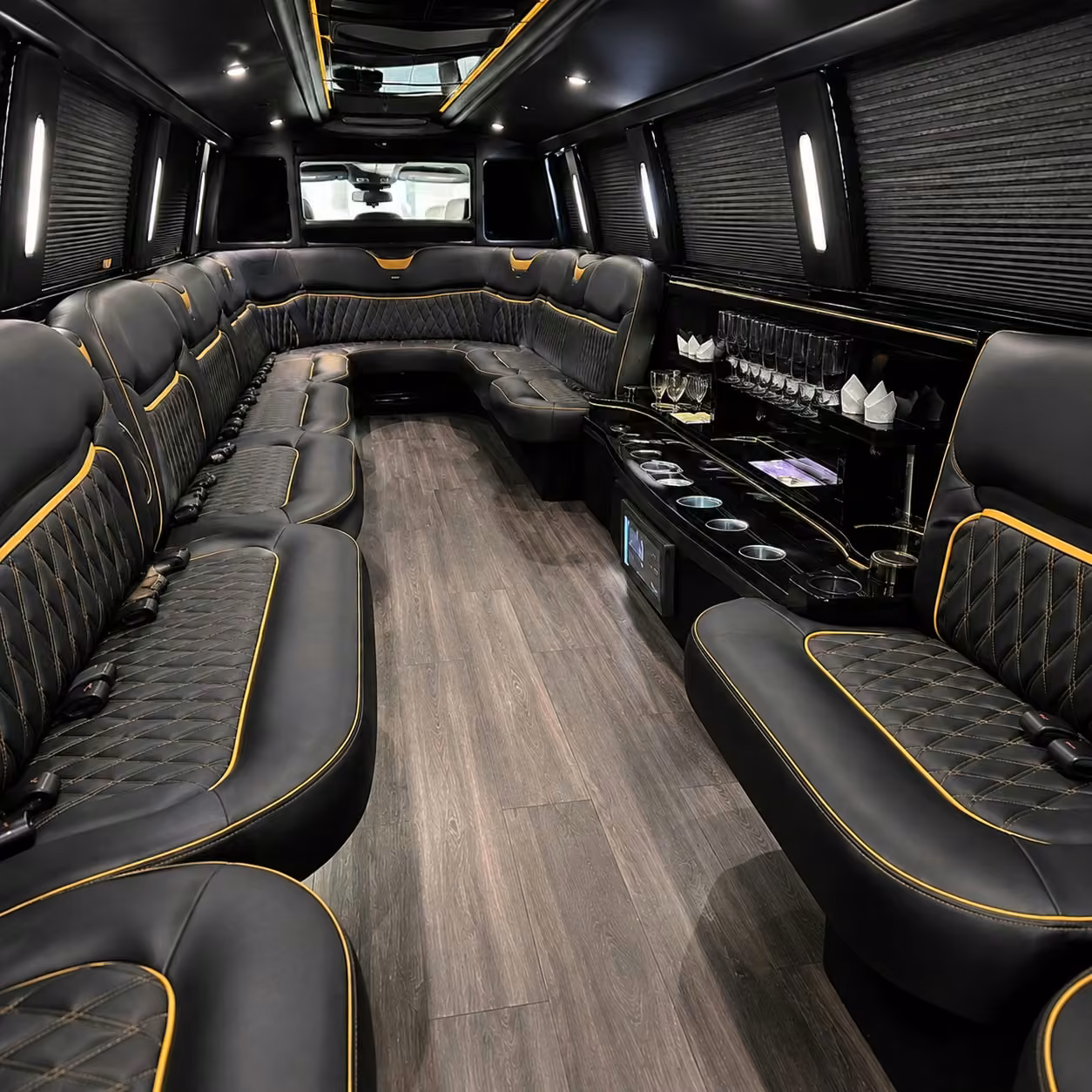 hummer limo inside